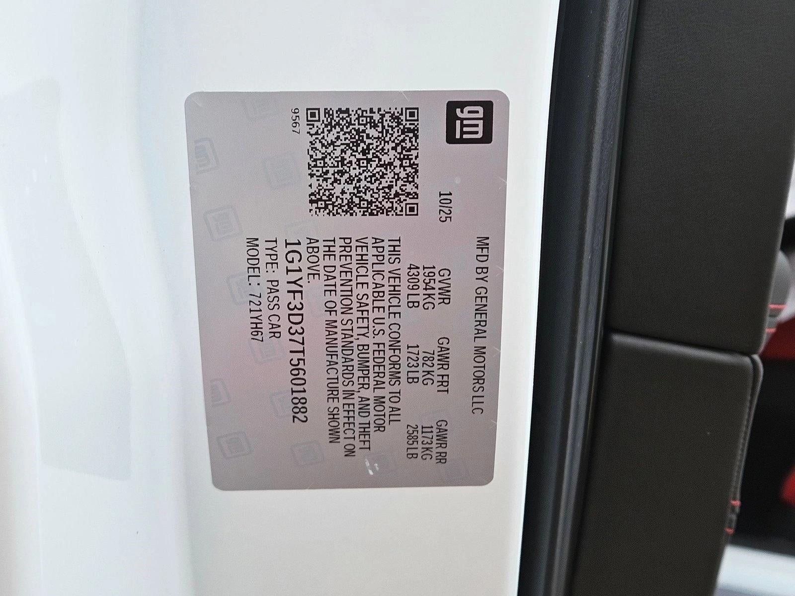 2026 Chevrolet Corvette Z06 3LZ