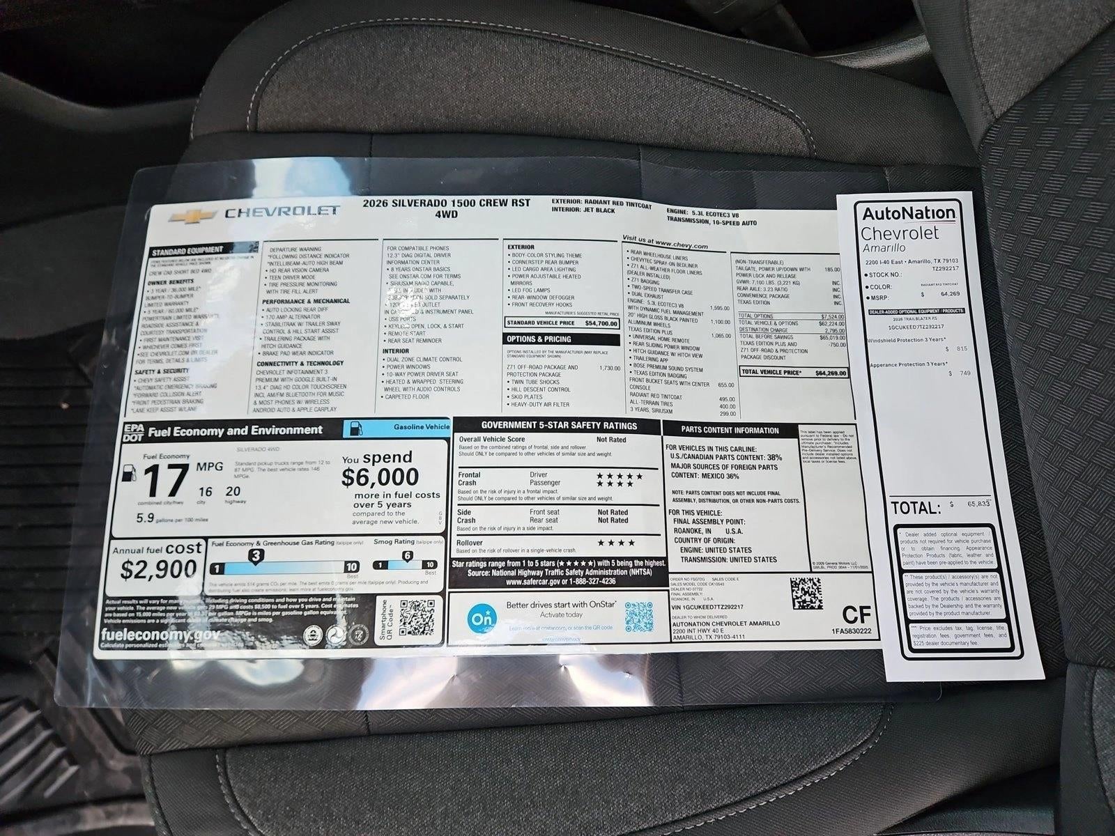 2026 Chevrolet Silverado 1500 RST