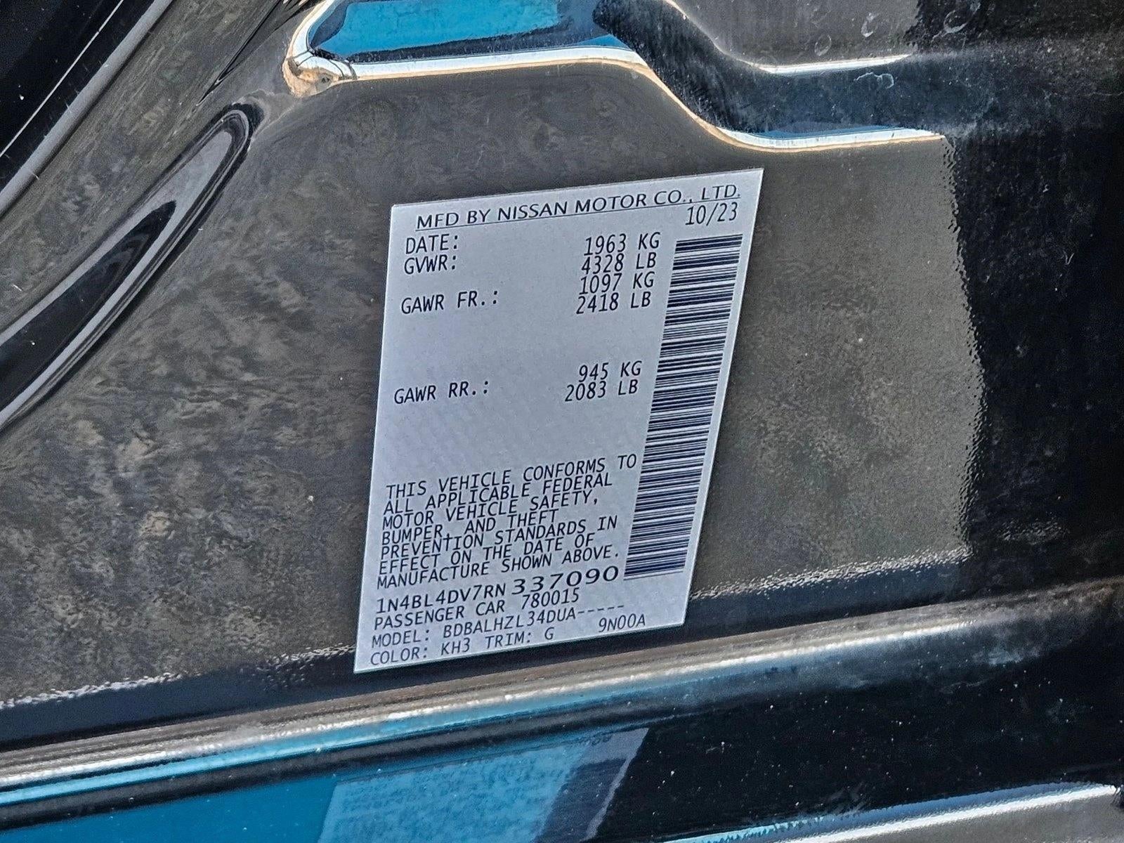 2024 Nissan Altima 2.5 SV