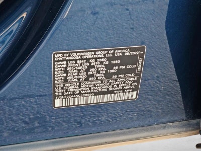 2022 Volkswagen Atlas Cross Sport 3.6L V6 SE w/Technology