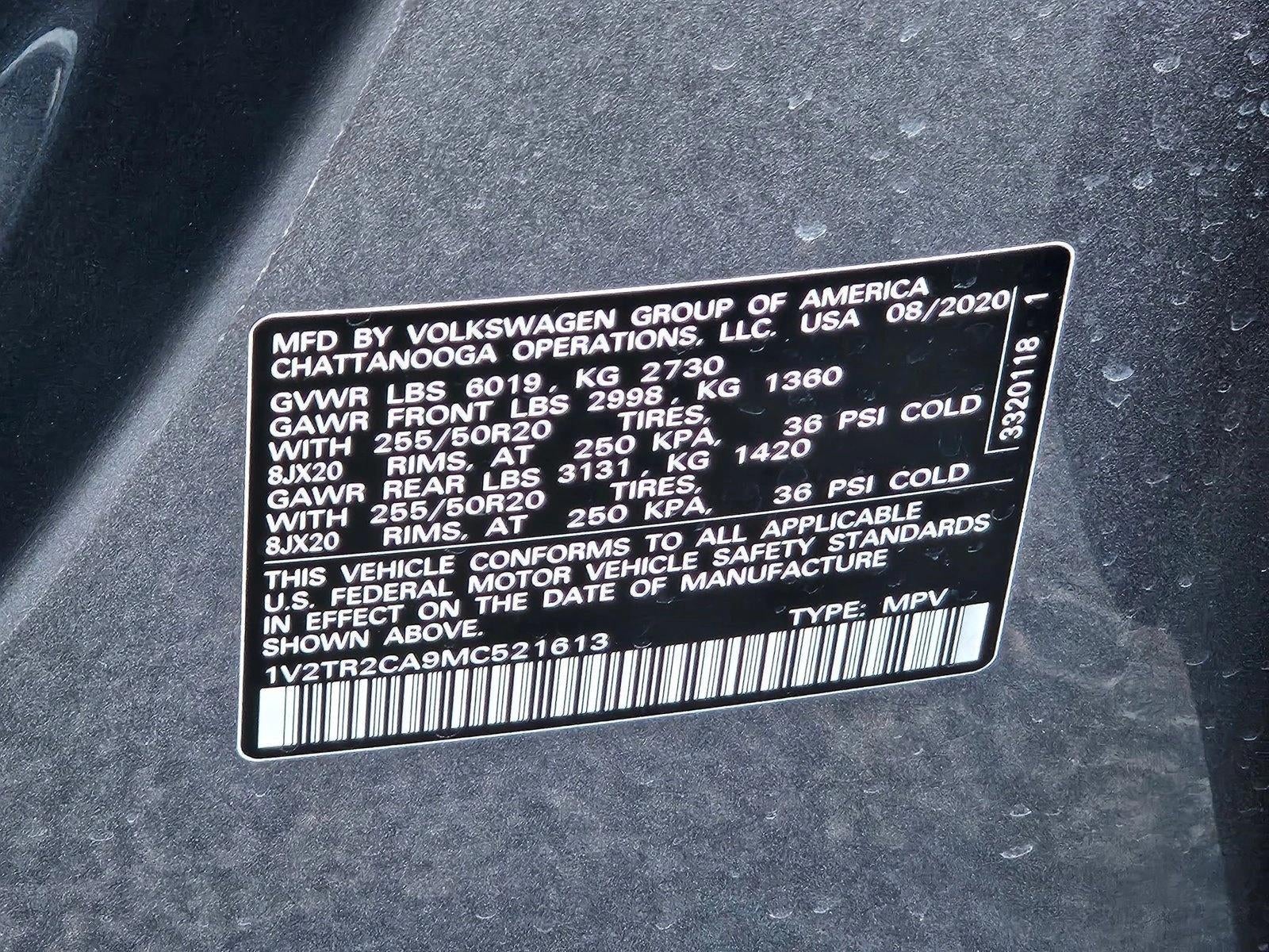 2021 Volkswagen Atlas 3.6L V6 SEL Premium