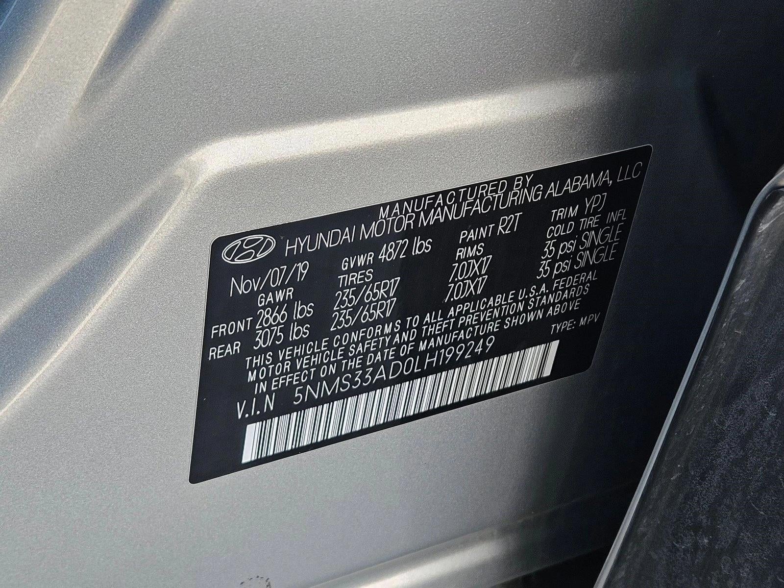 2020 Hyundai Santa Fe SEL