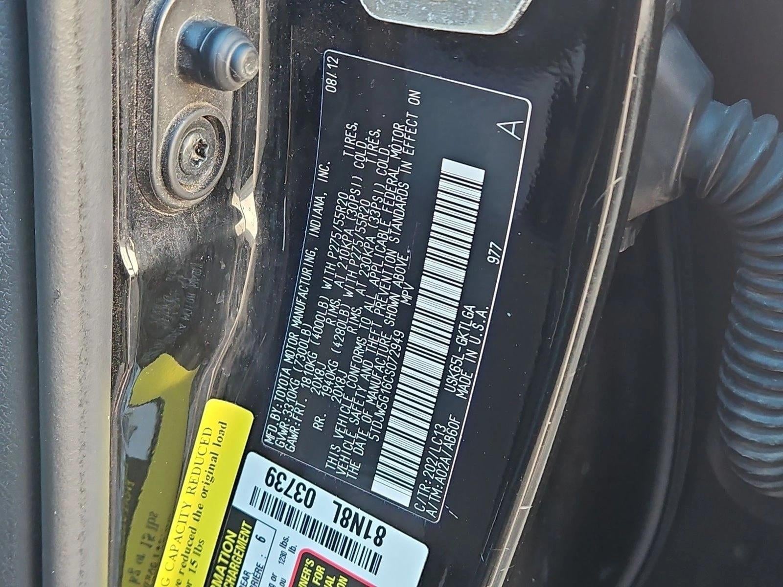 2012 Toyota Sequoia Limited 5.7L V8