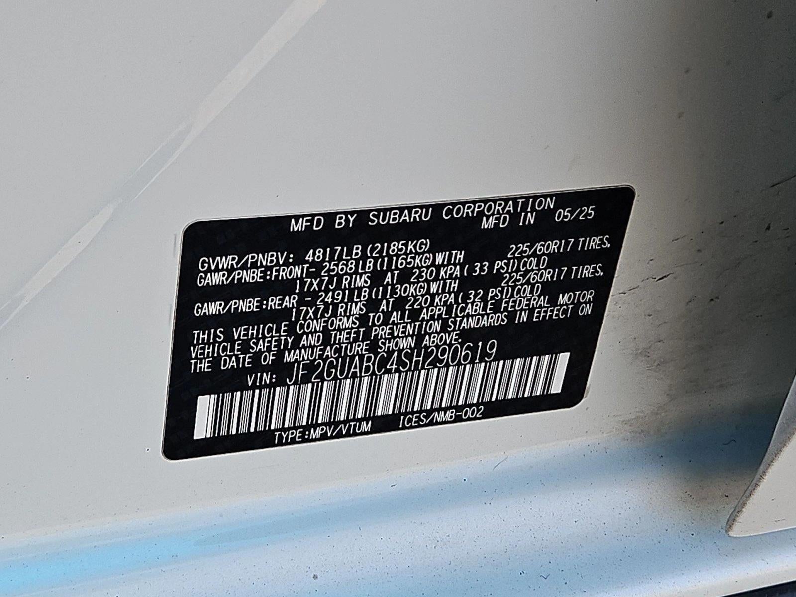 2025 Subaru Crosstrek Base