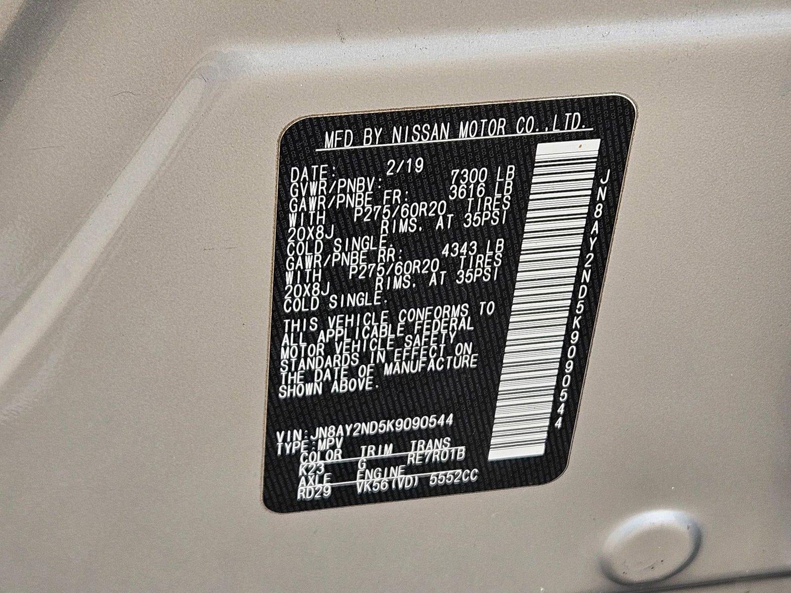 2019 Nissan Armada SL