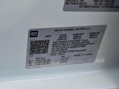 2025 Chevrolet Silverado 2500 HD LT