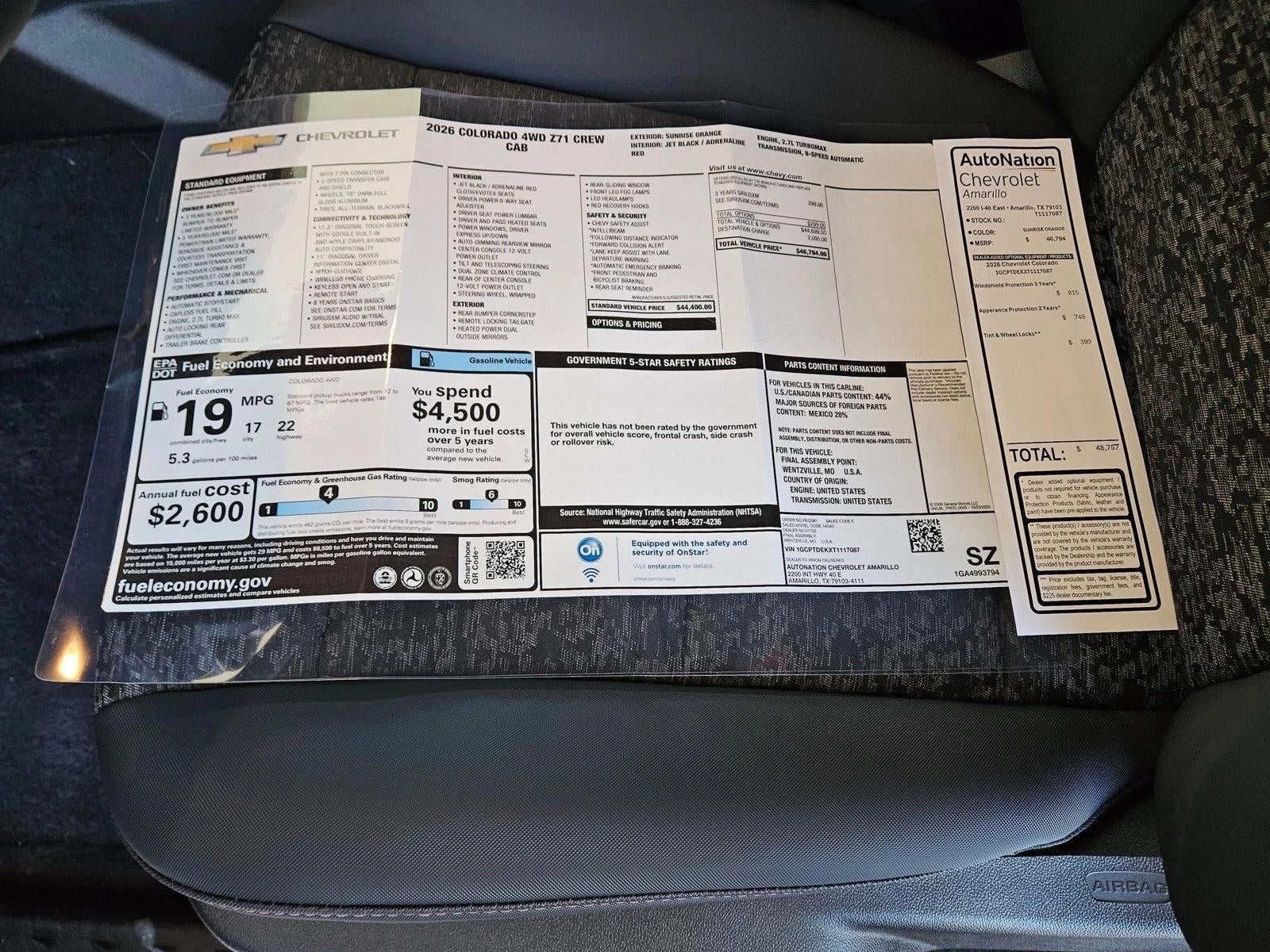 2026 Chevrolet Colorado Z71