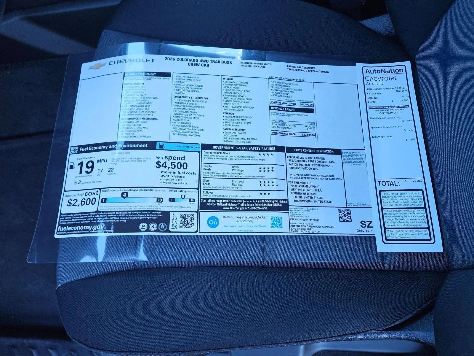 2026 Chevrolet Colorado Trail Boss