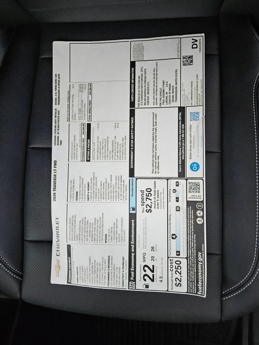 2026 Chevrolet Traverse LT