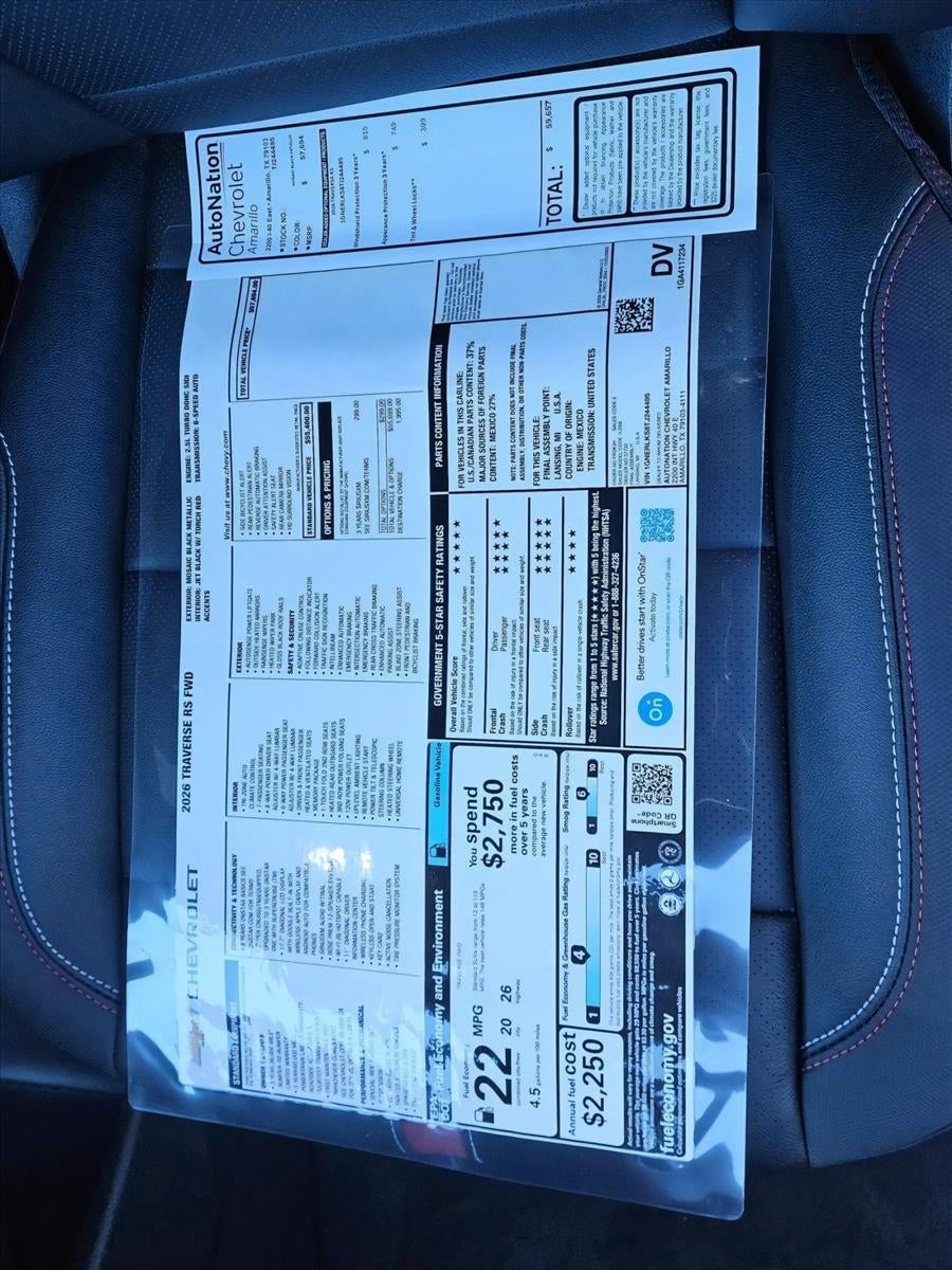 2026 Chevrolet Traverse RS