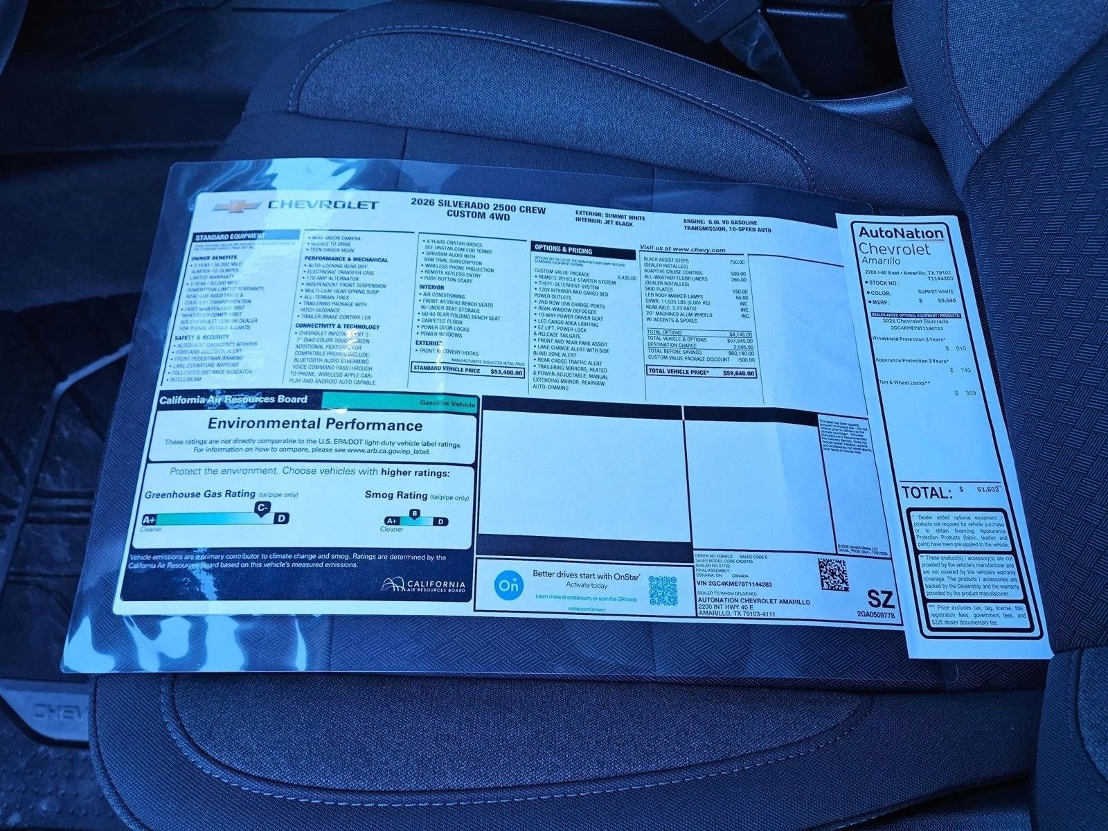 2026 Chevrolet Silverado 2500 HD Custom