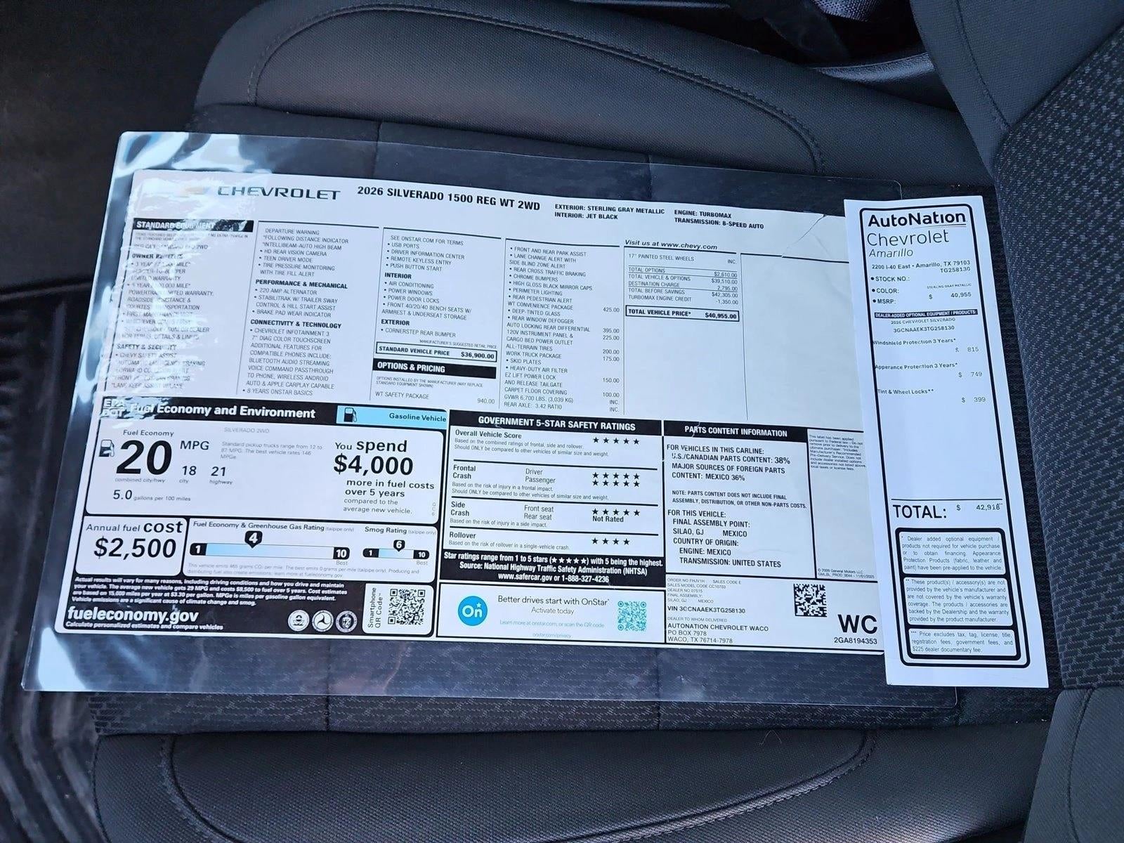 2026 Chevrolet Silverado 1500 WT