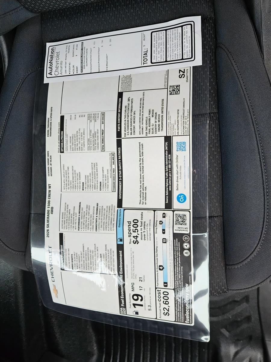 2026 Chevrolet Silverado 1500 WT