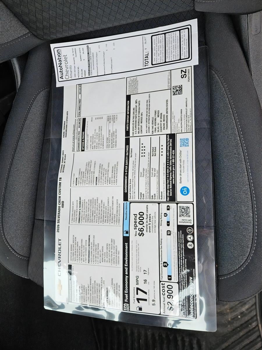 2026 Chevrolet Silverado 1500 Custom Trail Boss