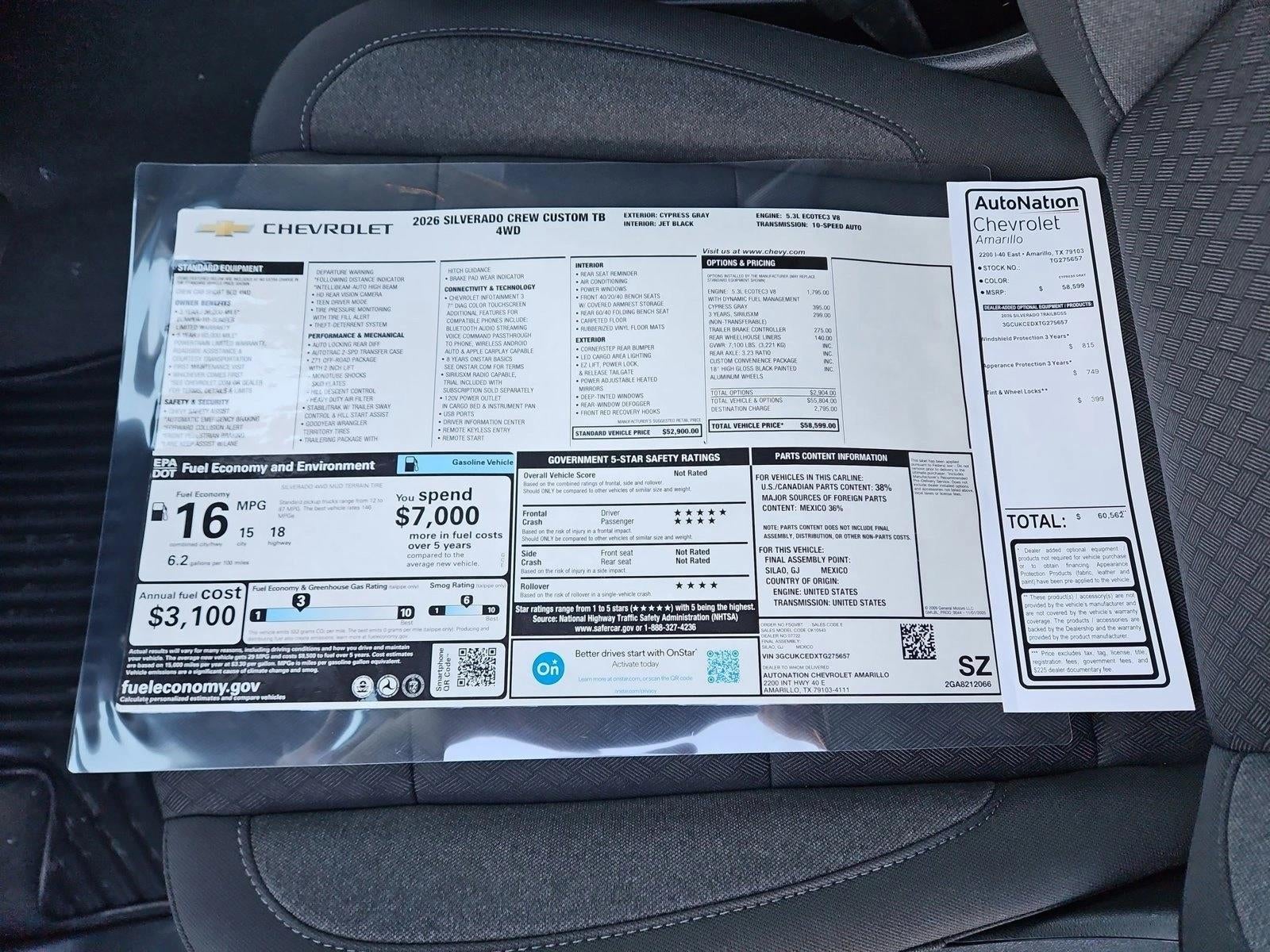 2026 Chevrolet Silverado 1500 Custom Trail Boss