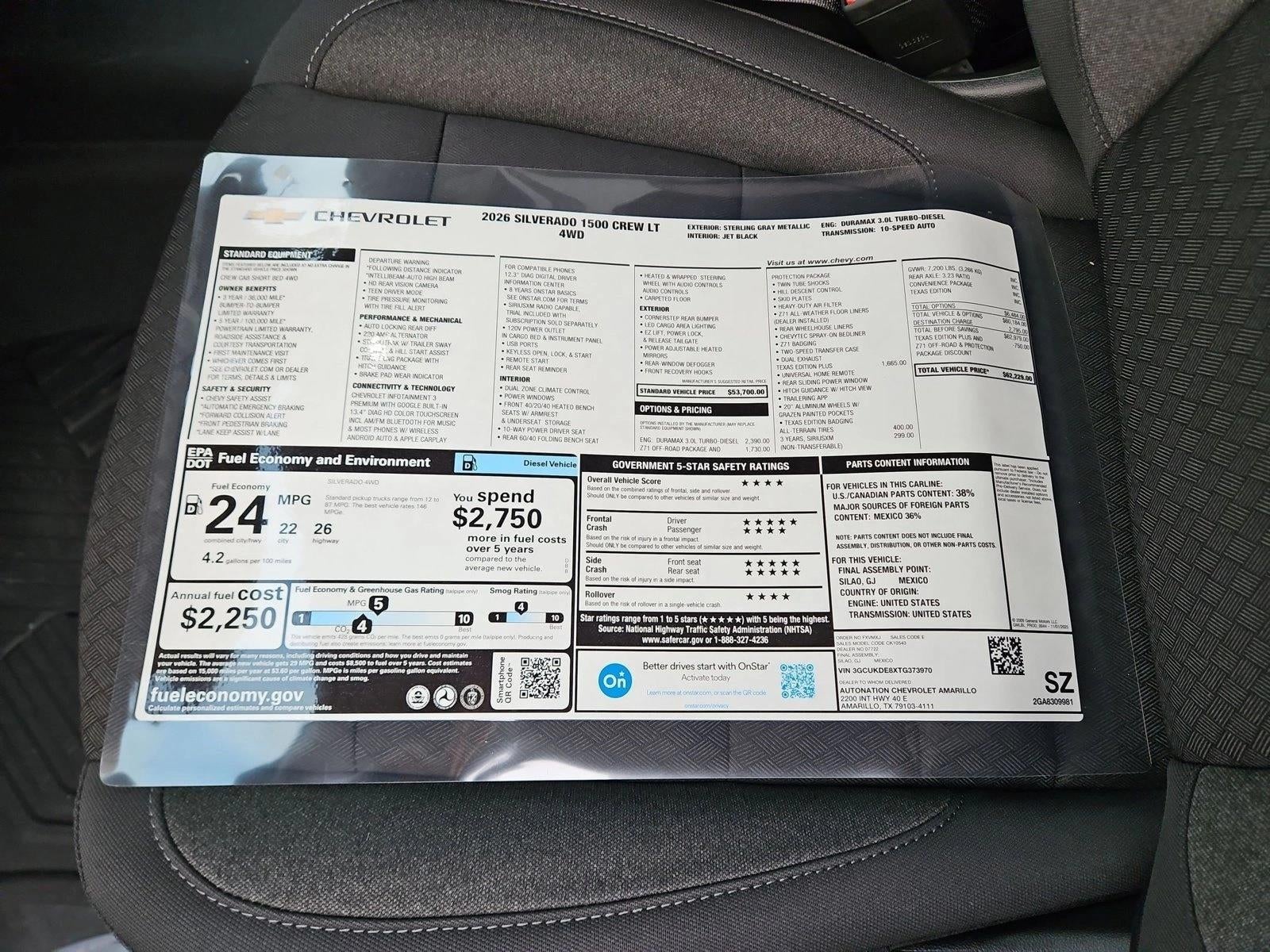 2026 Chevrolet Silverado 1500 LT