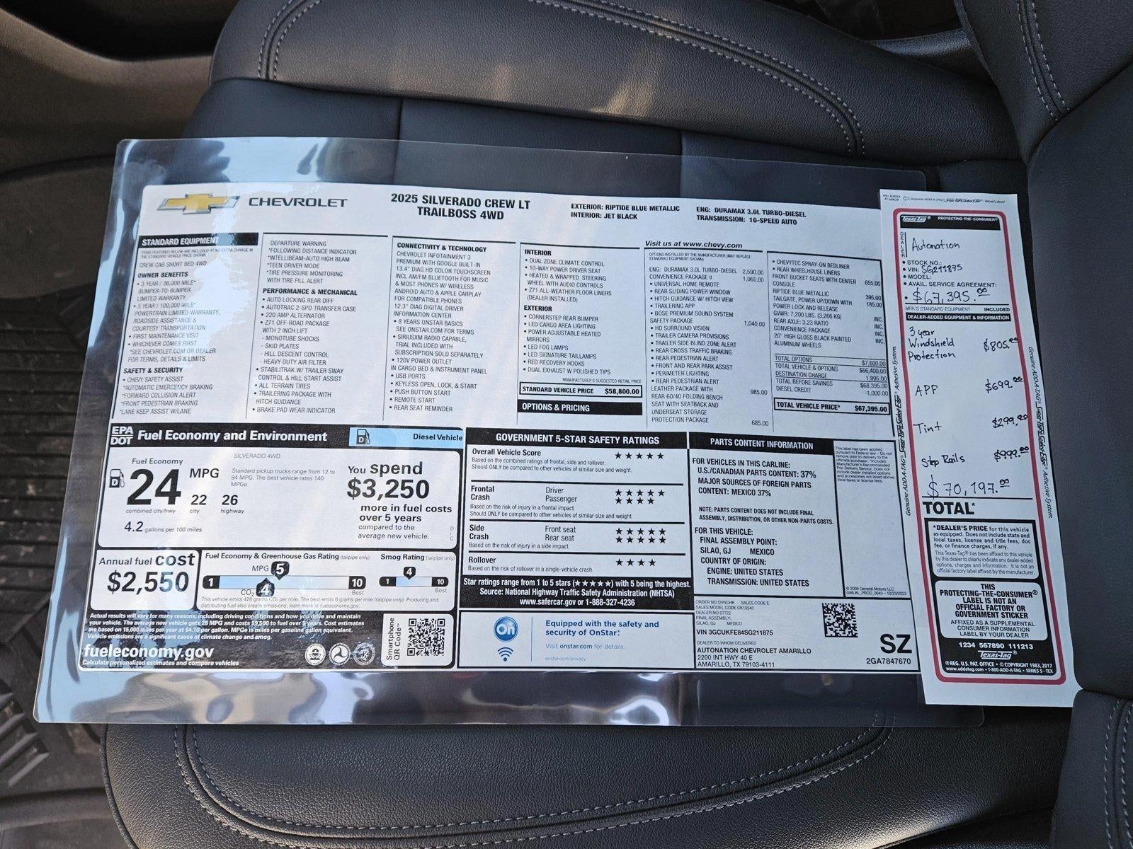 2025 Chevrolet Silverado 1500 LT Trail Boss