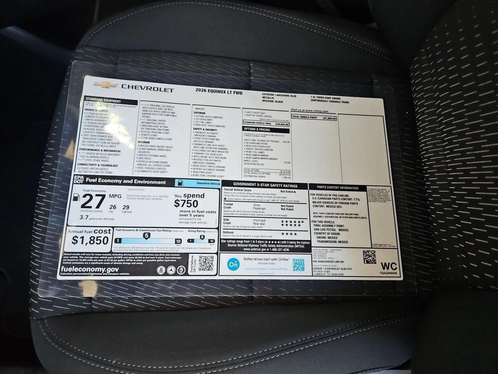 2026 Chevrolet Equinox LT