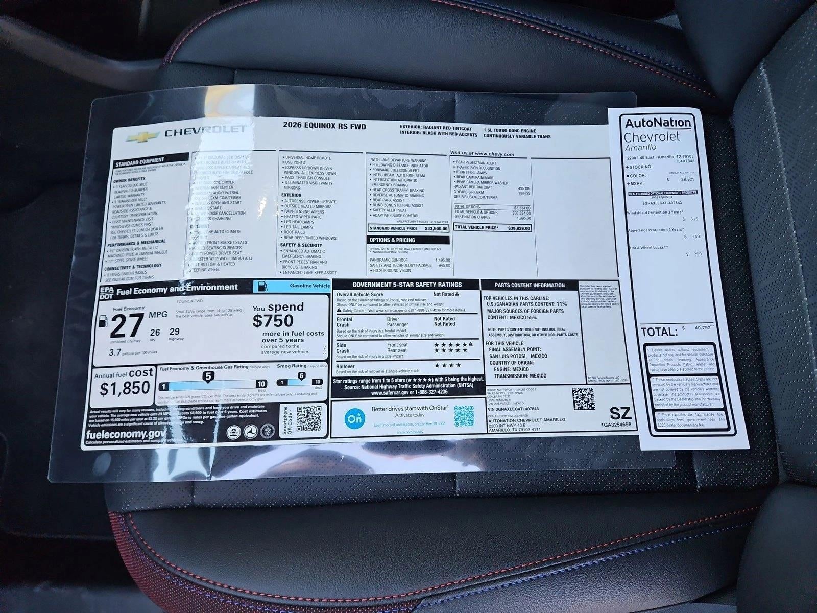 2026 Chevrolet Equinox RS