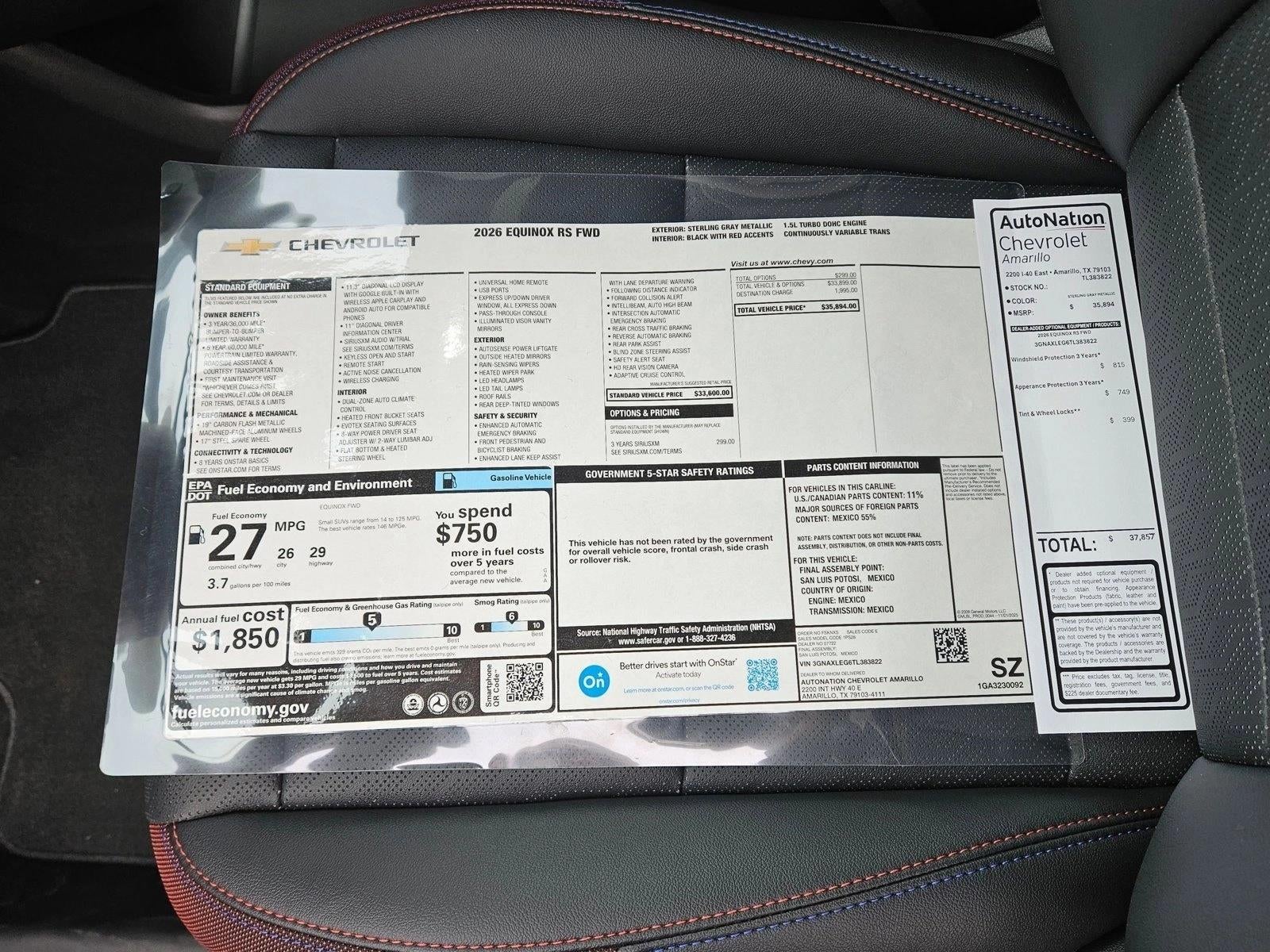 2026 Chevrolet Equinox RS