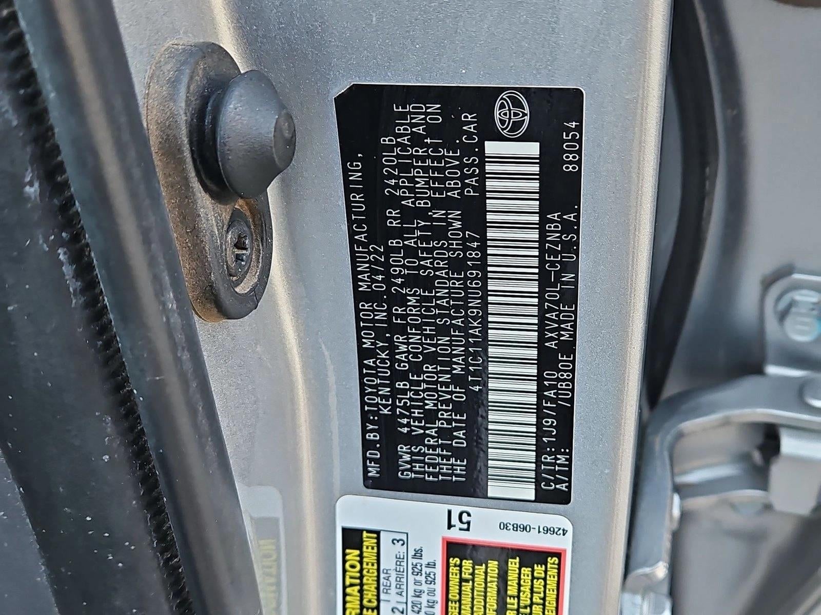 2022 Toyota Camry LE