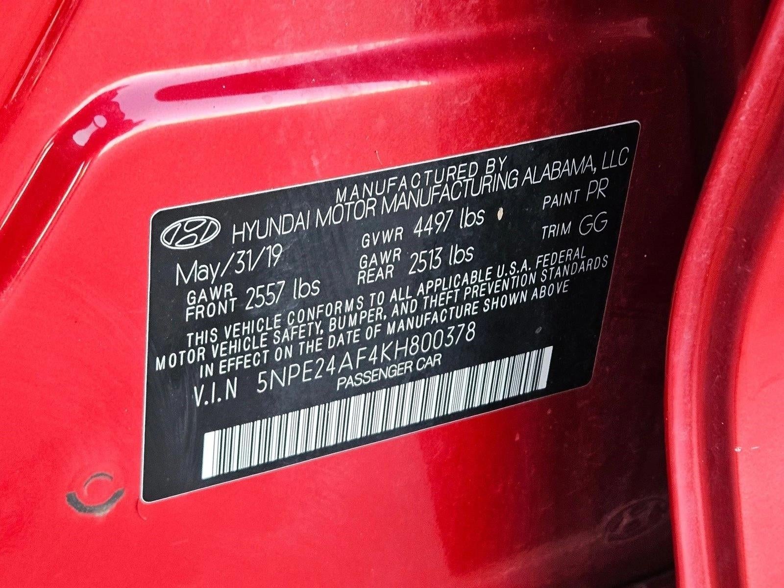 2019 Hyundai Sonata SE