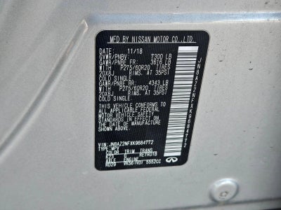 2019 INFINITI QX80 LUXE