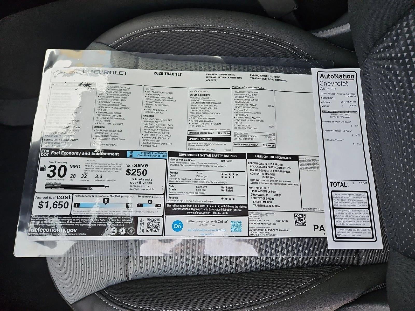 2026 Chevrolet Trax LT