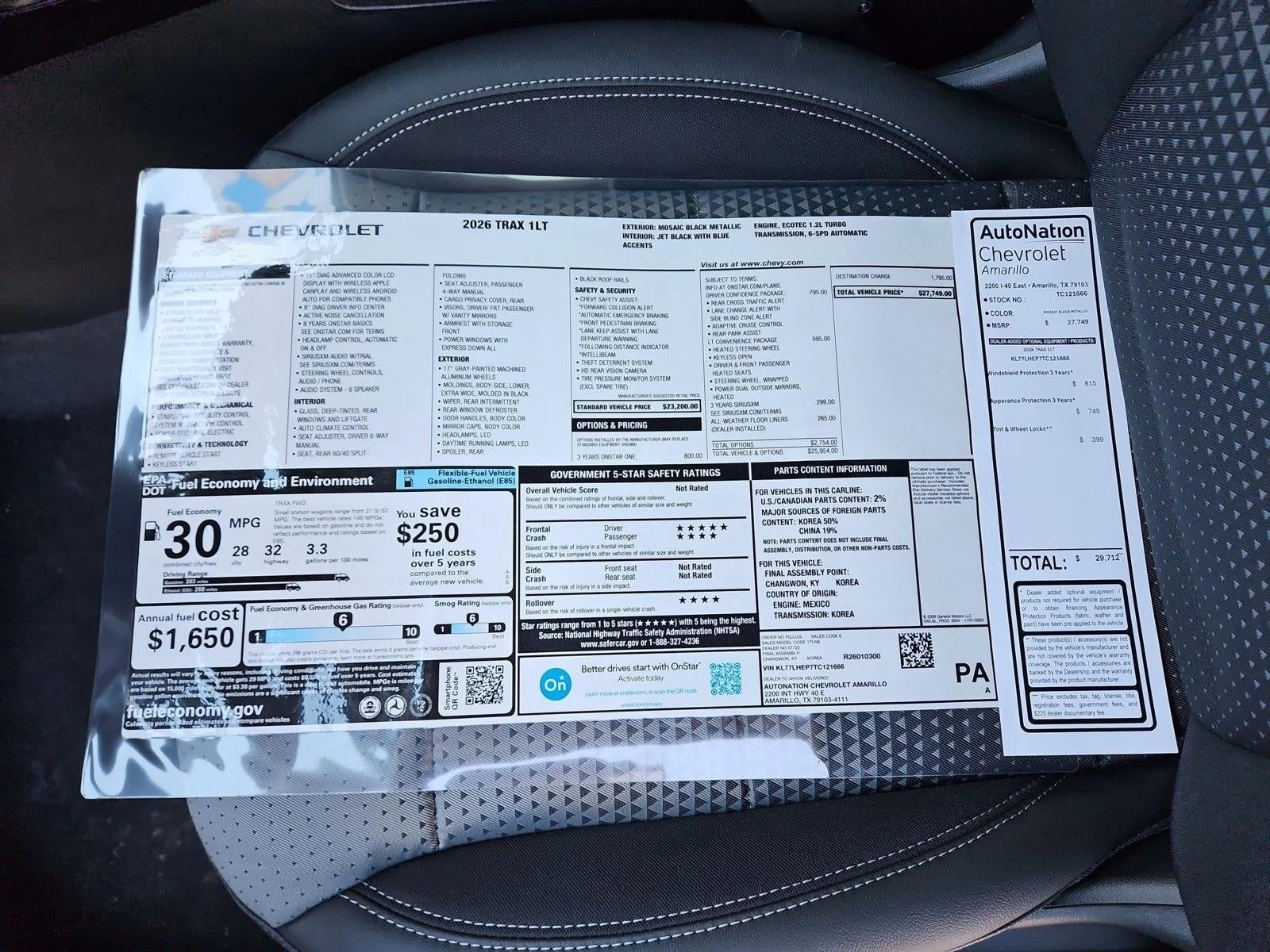 2026 Chevrolet Trax LT