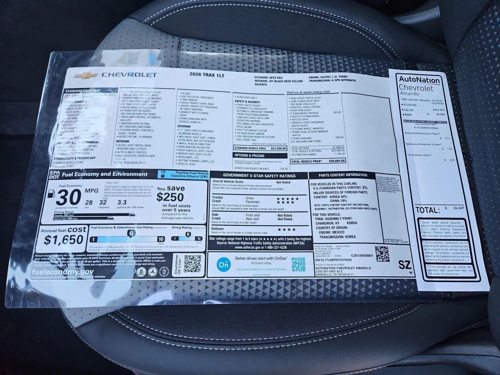 2026 Chevrolet Trax LT
