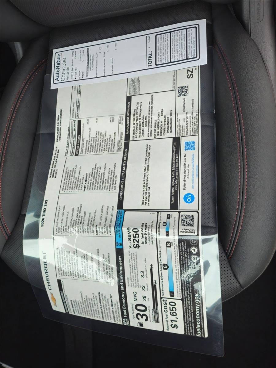 2026 Chevrolet Trax 2RS