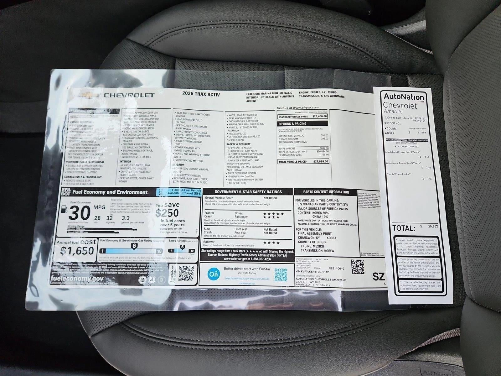 2026 Chevrolet Trax ACTIV