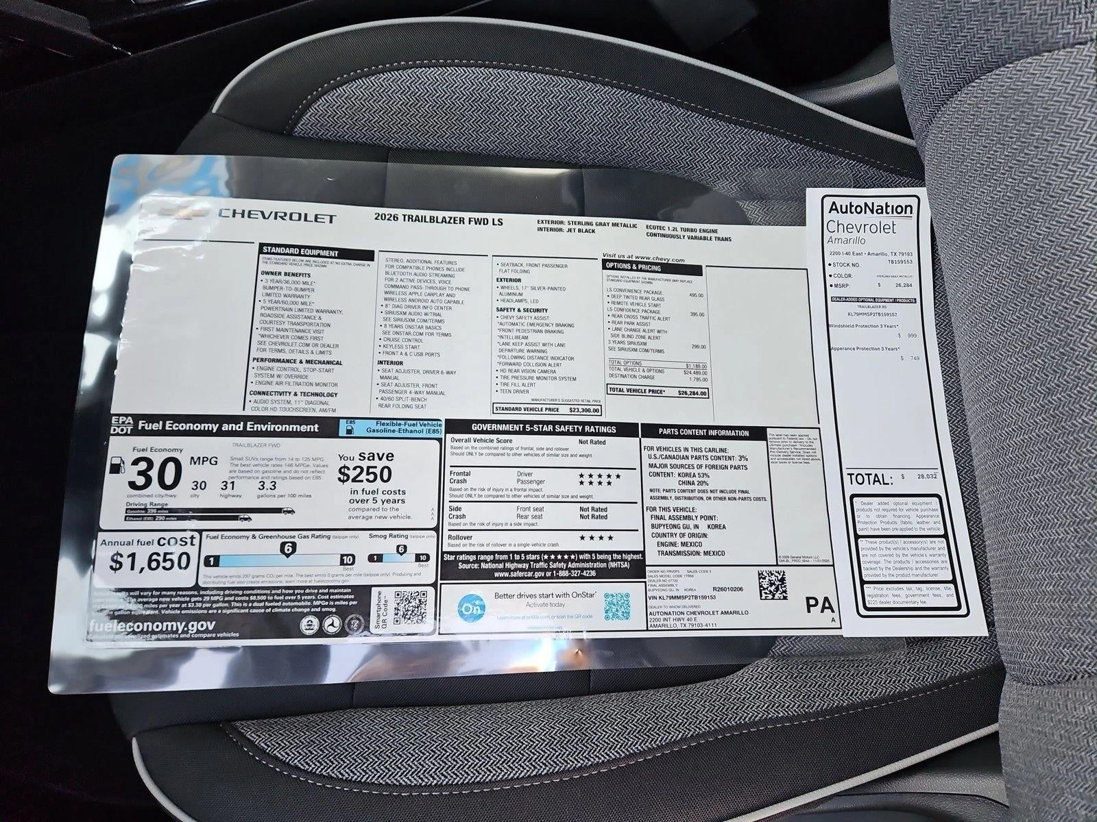 2026 Chevrolet Trailblazer LS